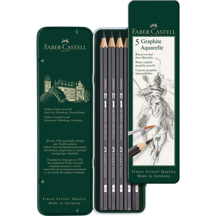 117805_10_PM3 Faber-Castell Graphite Aquarelle 5er Set