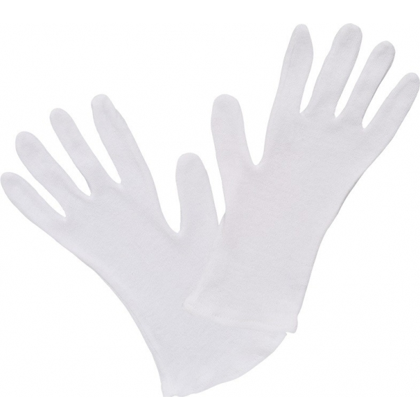 handschoen-gr-l-wit cotton gloves ( pair), No. 1709