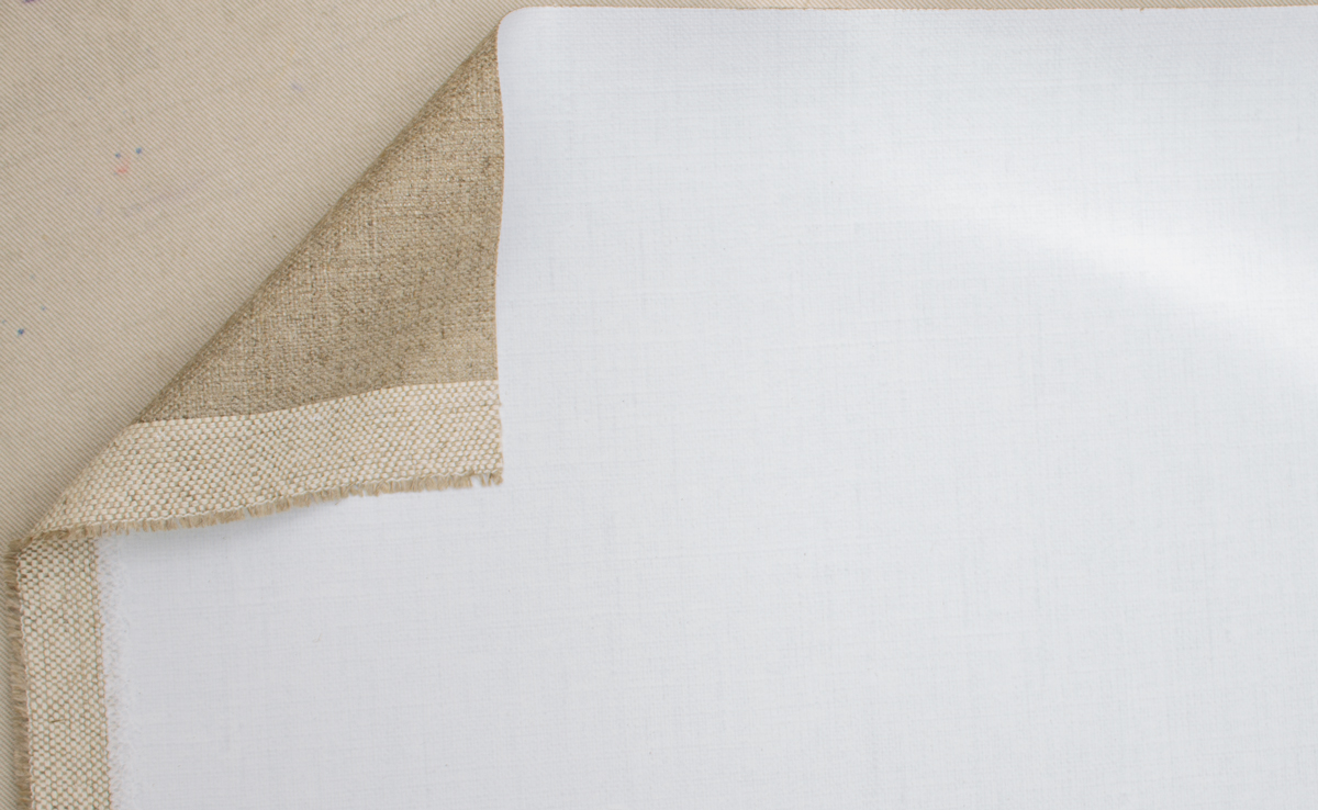 10737 primed linen APOLLO 440 g/m² white, 2.10 m width, coarse, No.2344