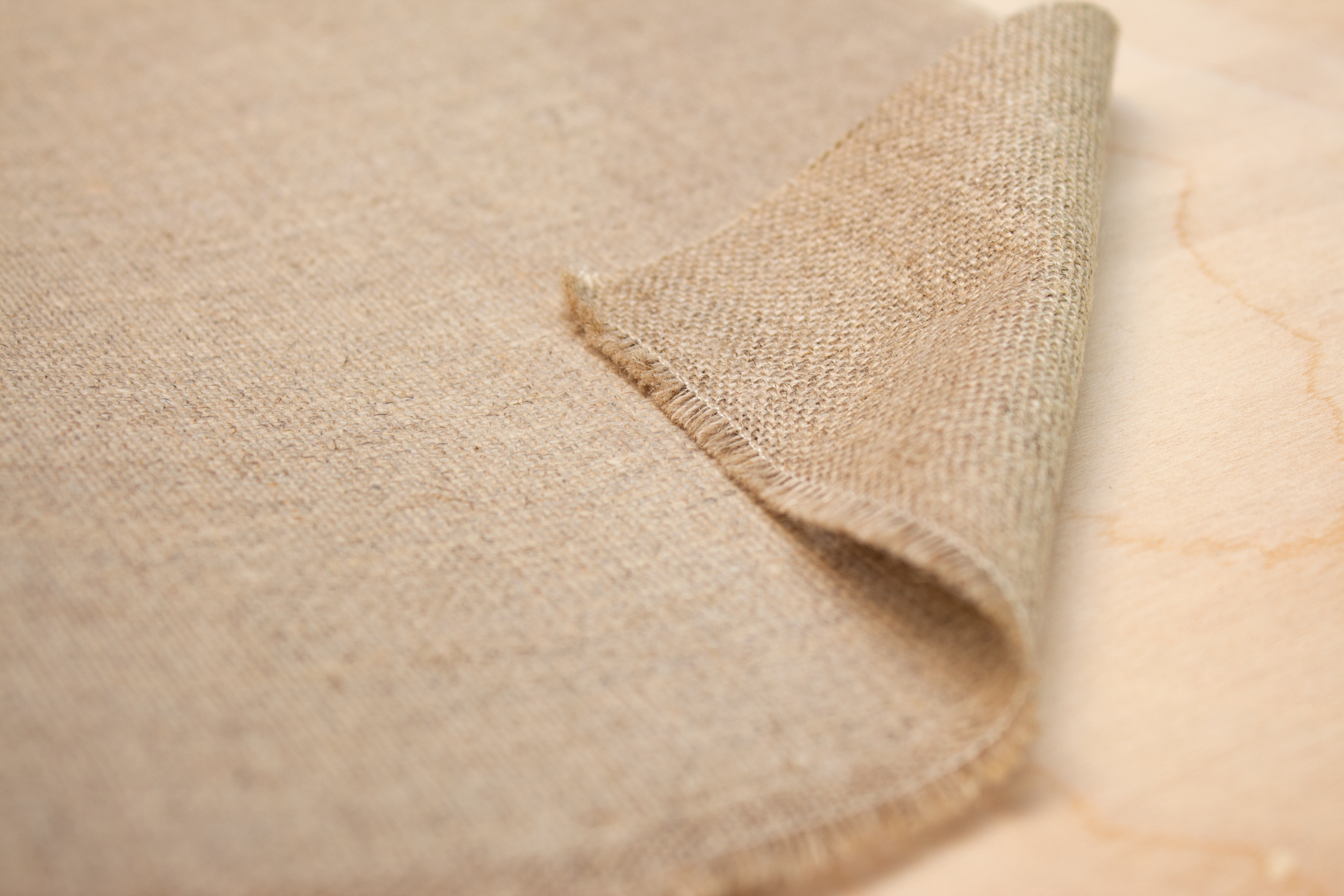 10727_2 Caravaggio transparent primed linen 430 g/m², 1.50 m width, coarse, No. 09/F