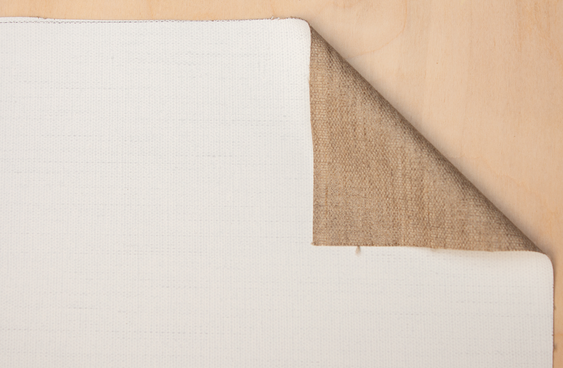 10731 Caravaggio 511 primed linen 380 g/m² white, 2.10 m width, medium- fine