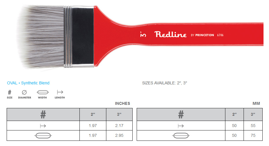 princeton-serie6705u6 Princeton REDLINE series 6700 OVAL