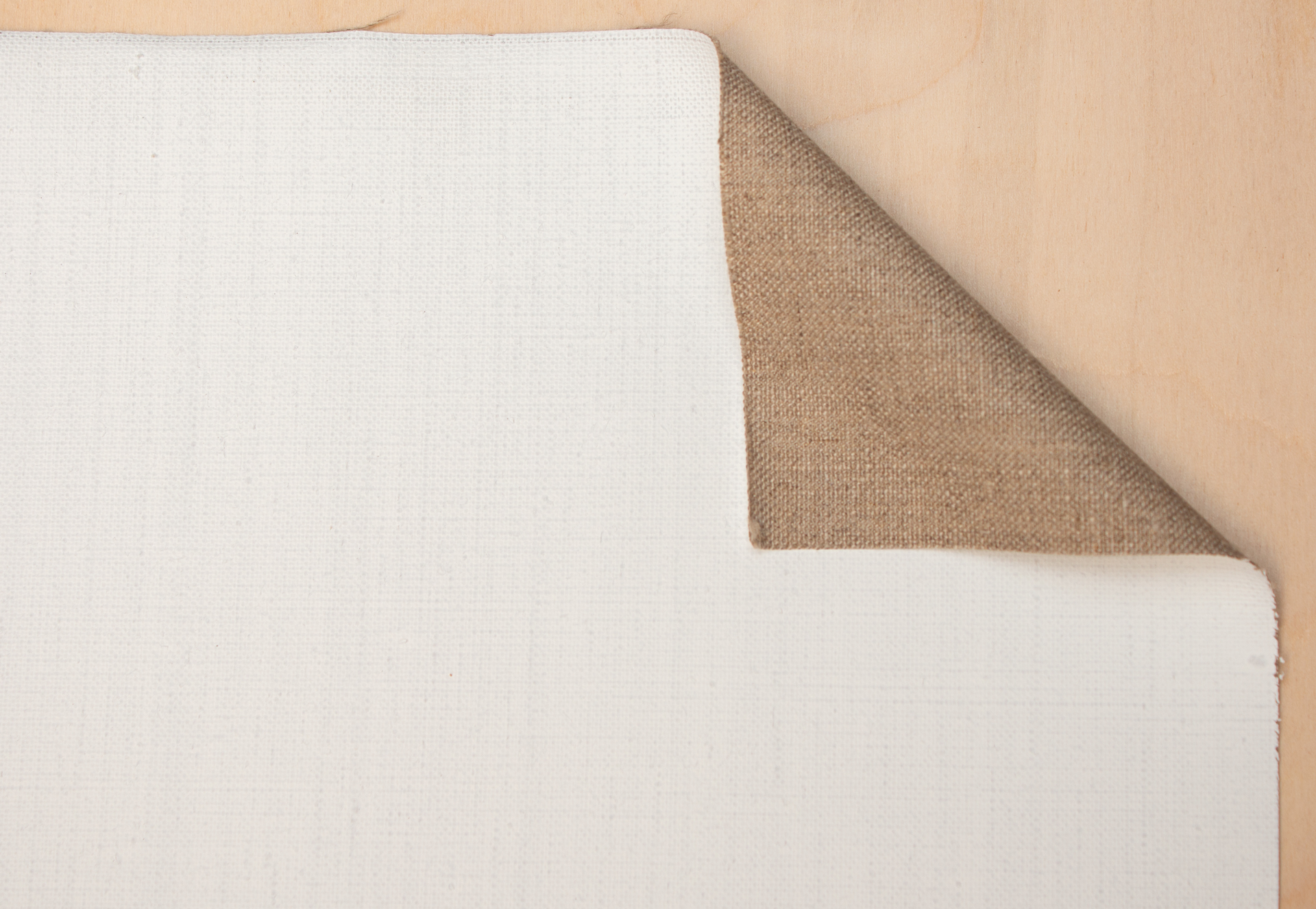 10730 Caravaggio 510 primed linen 390 g/m² white, 2.18 m width, fine
