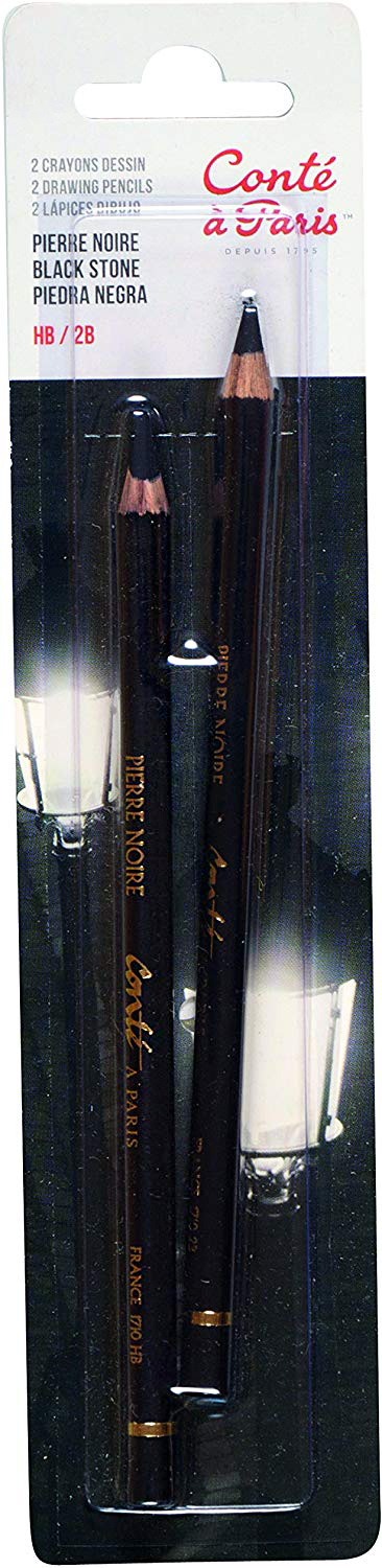 conteaparis6BctsajtIT87X Conte a Paris Black Stone Pens Set of 2 (HB/2B)