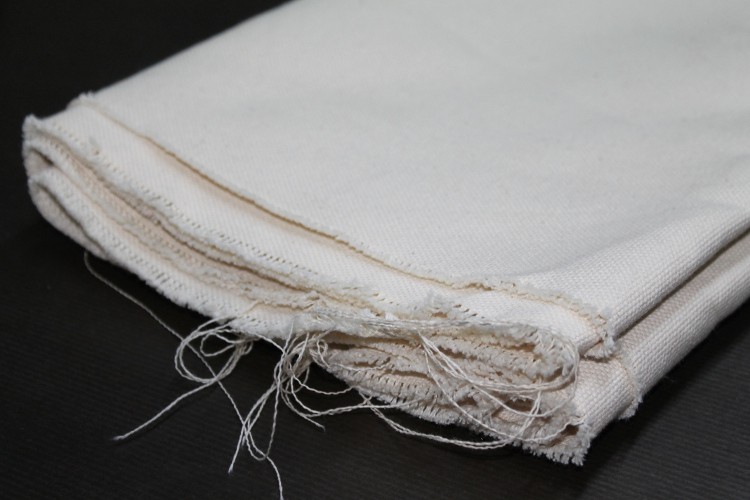 Unprimed cotton halfpanama weave, 290 g/m², 1.52 m width, HANA