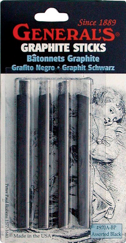 970ABP-graphite-general General Pencil Kimberly Graphite Sticks - 4 Pack
