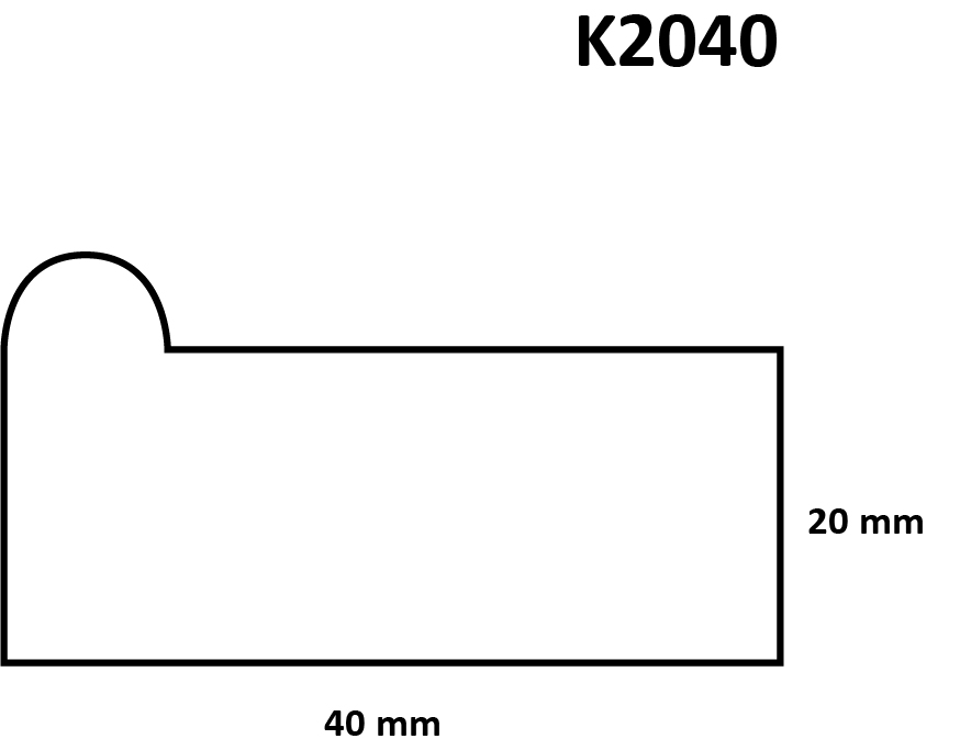 stretcher bar K2040 ( 2.0 x 4 cm )