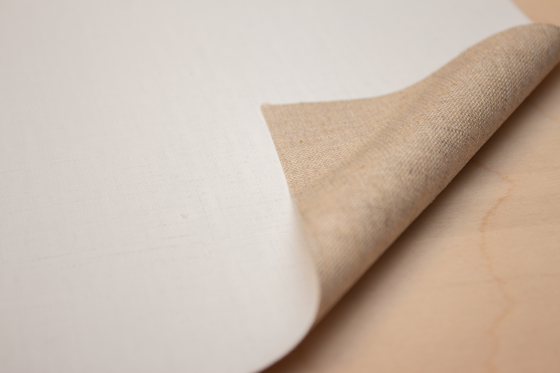 10736_2 primed linen VENERE 310 g/m² white, 2.10 m width, extra fine, No. 2413