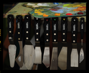 knives2 Liquitex Freestyle Large Scale Knives