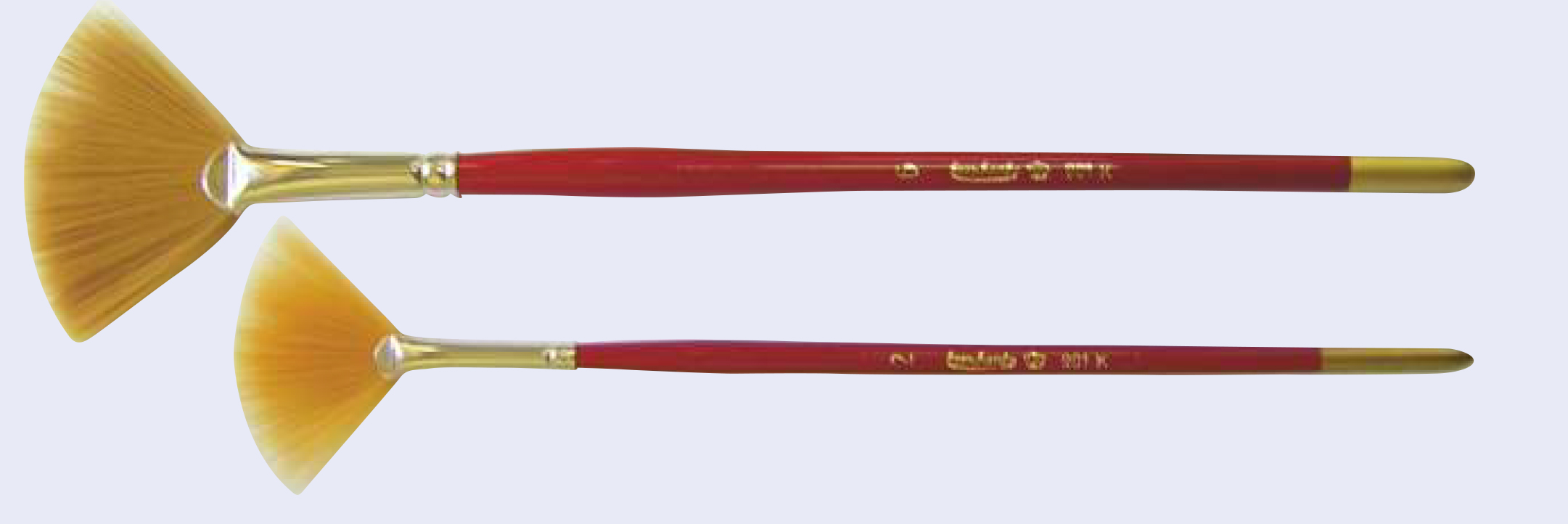 901k Leonhardy Fächerpinsel TORAY GOLD rot 901K